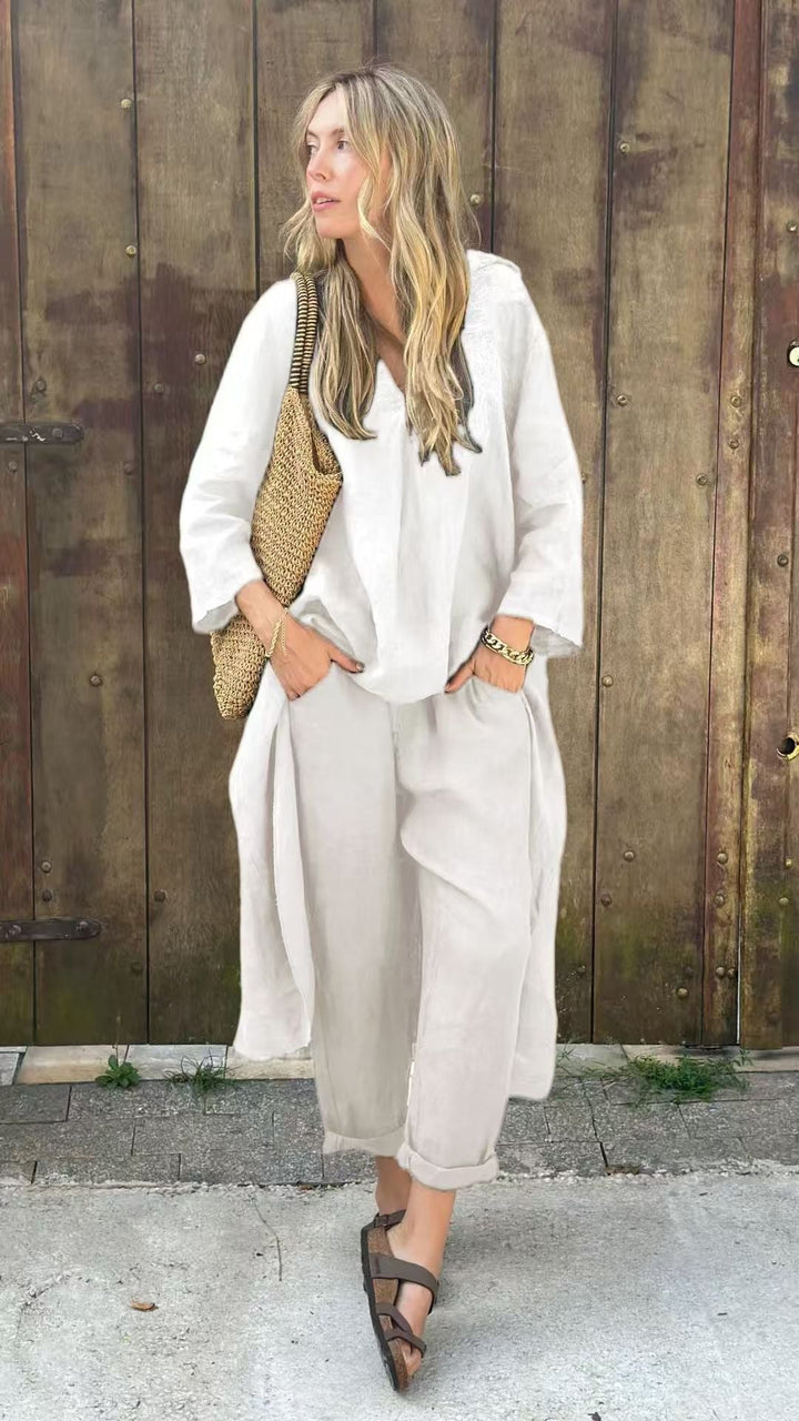 Summer Set for Women with Pants and Long Blouse - Marissa