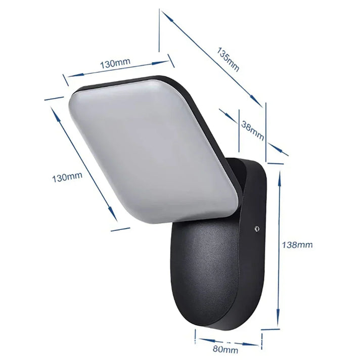 Waterproof Outdoor Wall Light with PIR Motion Sensor (12W)