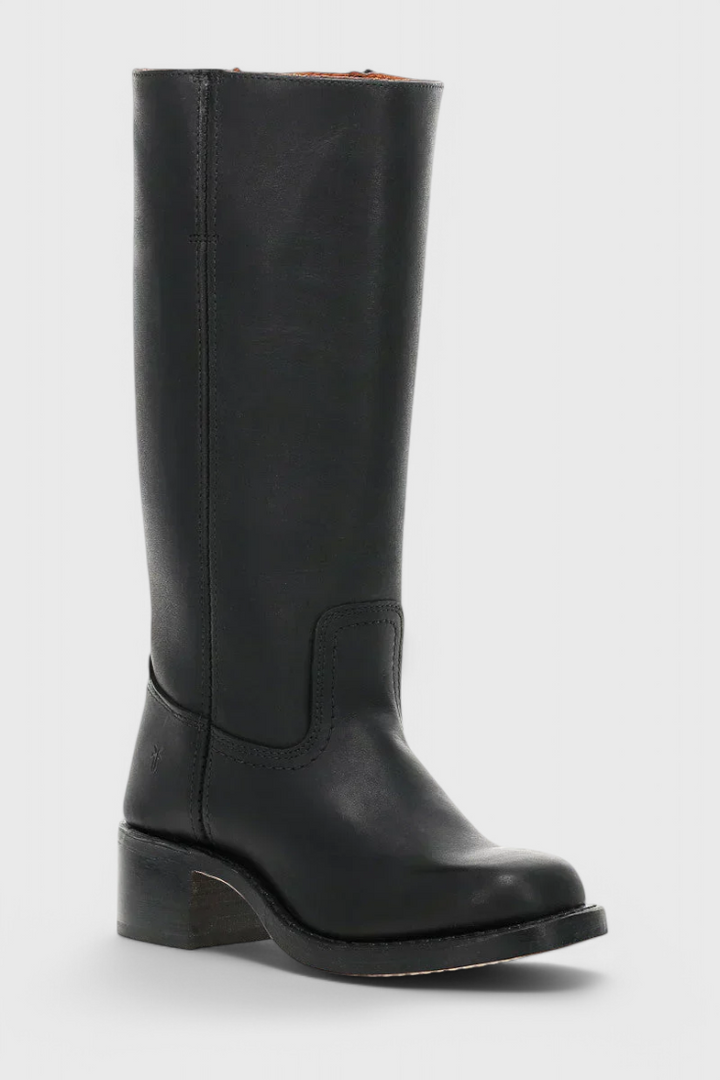 Women's Elegant Knee-High Heeled Boots - Comfortable & Stylish