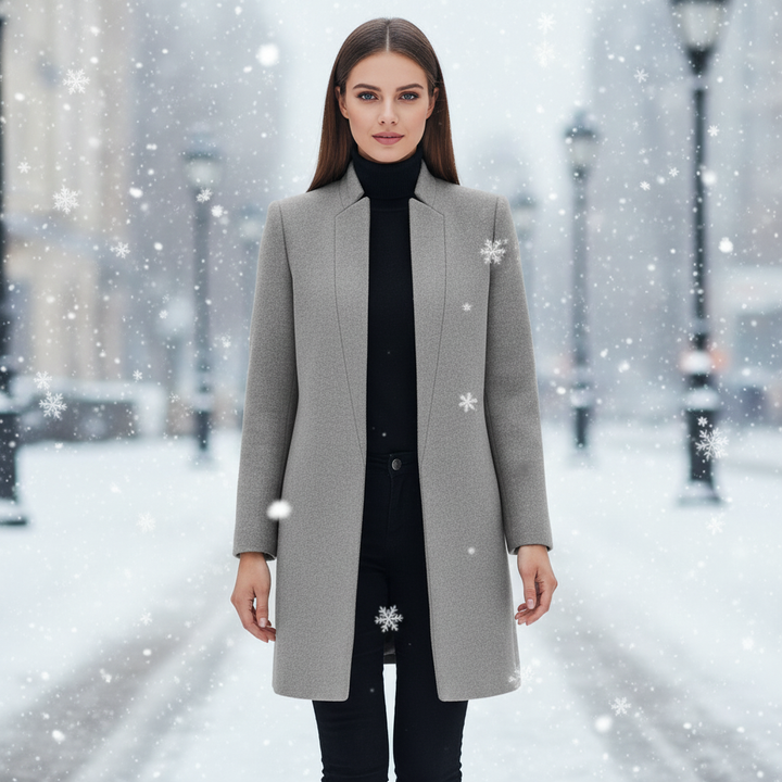 Stand-Up Collar Coat Valentina - Elena Harper