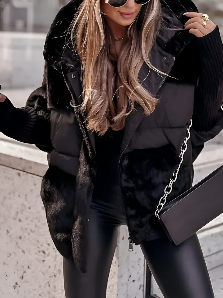 Women's Oversized Quilted Jacket | Warm & Windproof