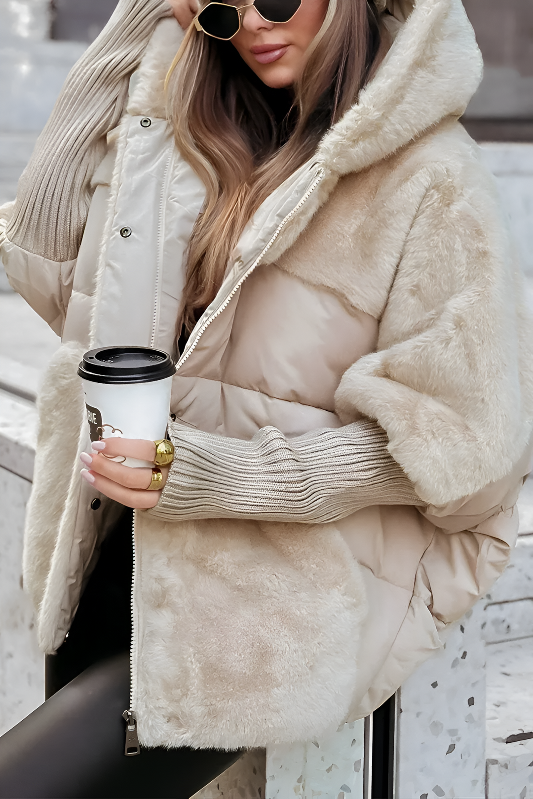 Women's Oversized Quilted Jacket | Warm & Windproof