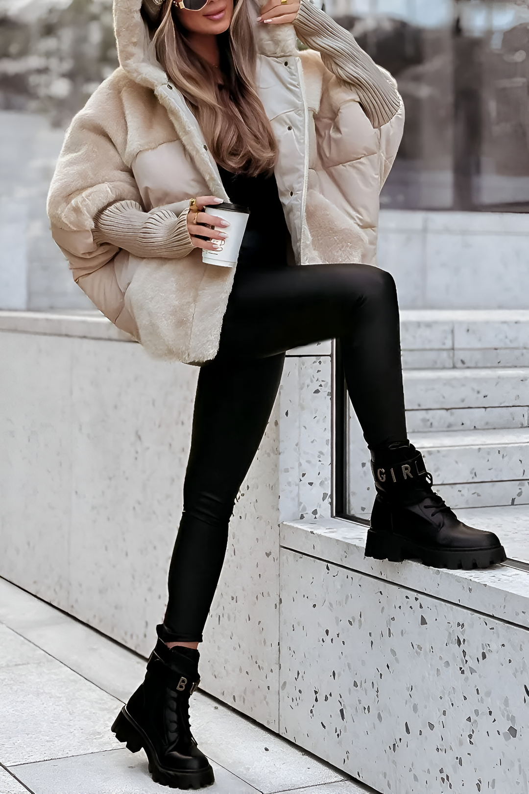 Women's Oversized Quilted Jacket | Warm & Windproof