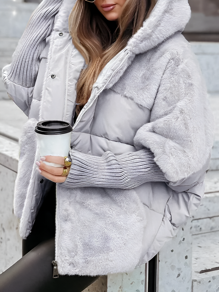 Women's Oversized Quilted Jacket | Warm & Windproof