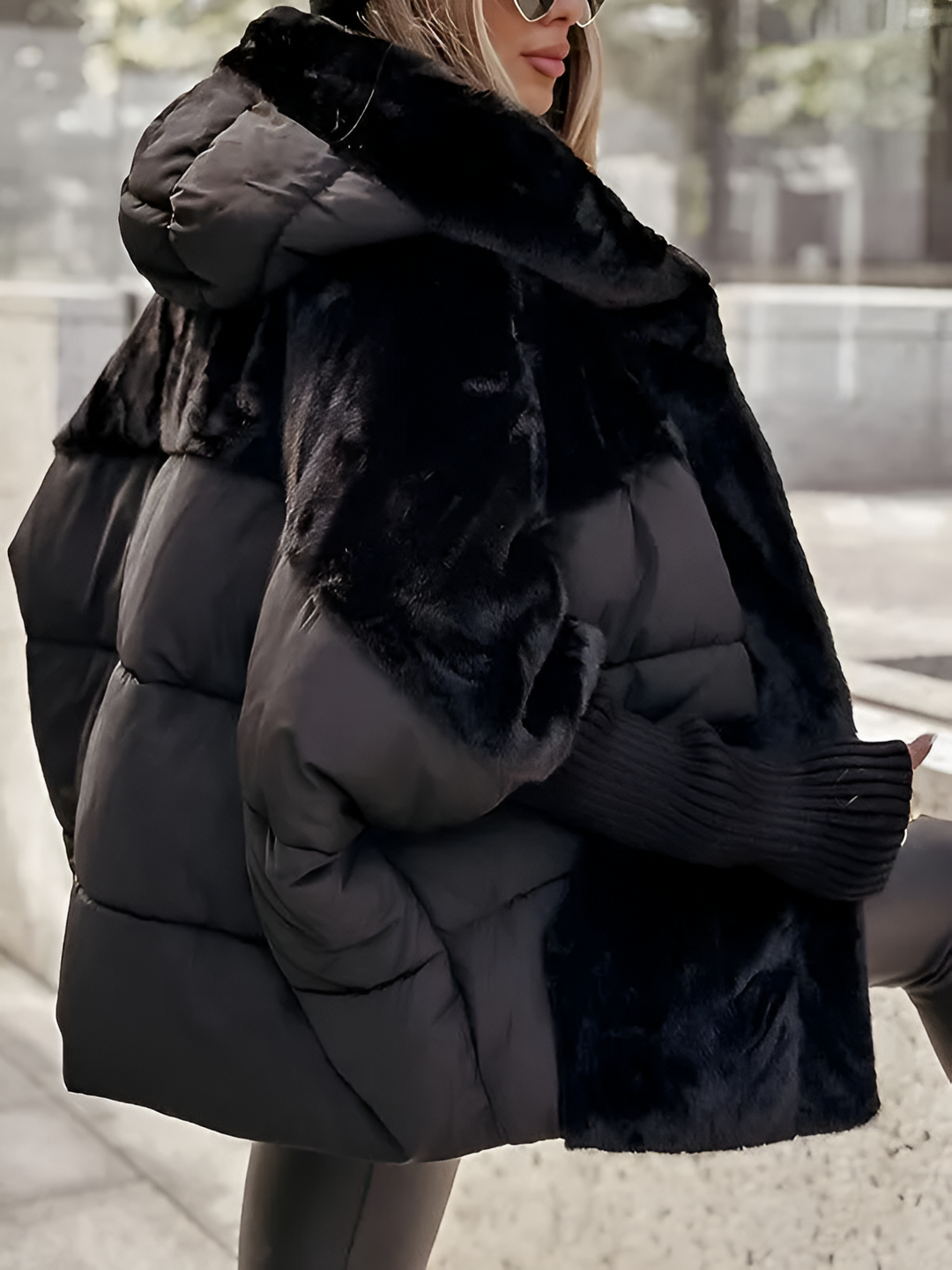 Women's Oversized Quilted Jacket | Warm & Windproof