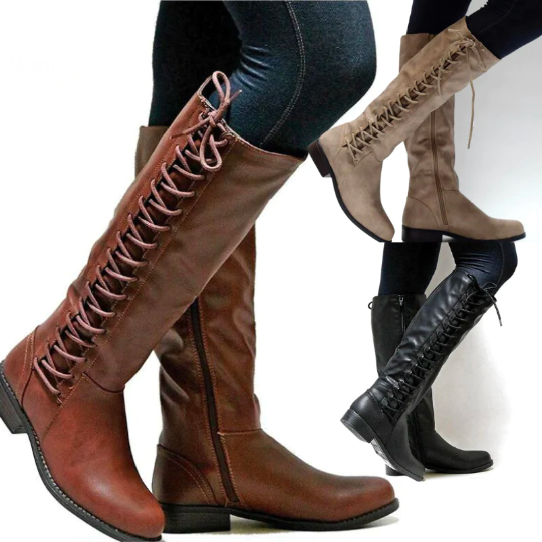 Women's Boots | Block Heel & Lacing