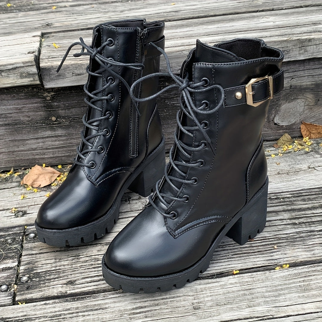 Ankle Boot for Women | Stable Block Heel & Cool Lace-Up Look