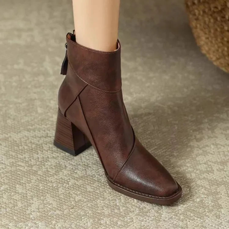 Ankle Boots for Women | Block Heel & Pointed Toe