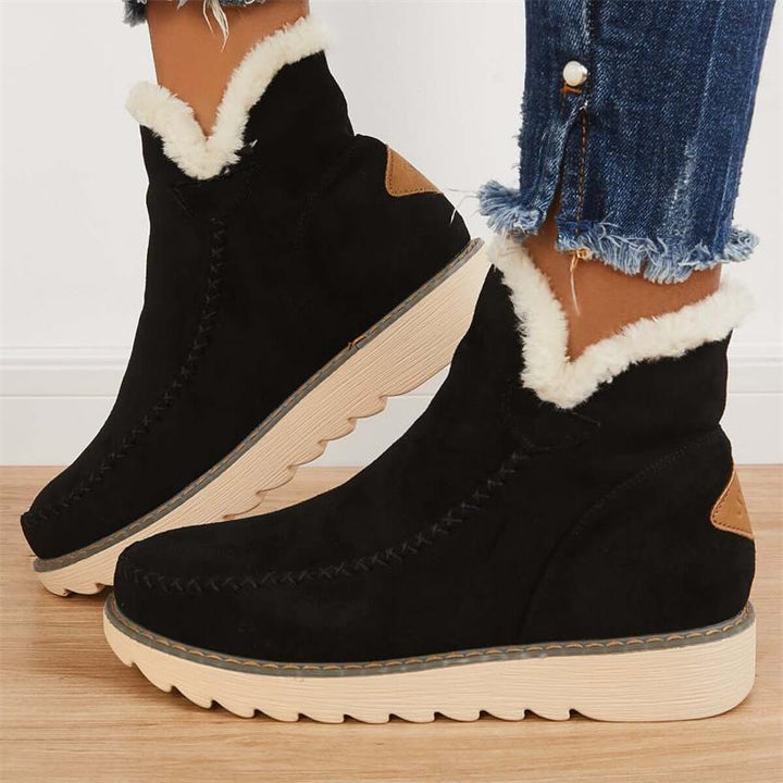 Ankle Boots for Women | Faux Fur Lining & Slip-On