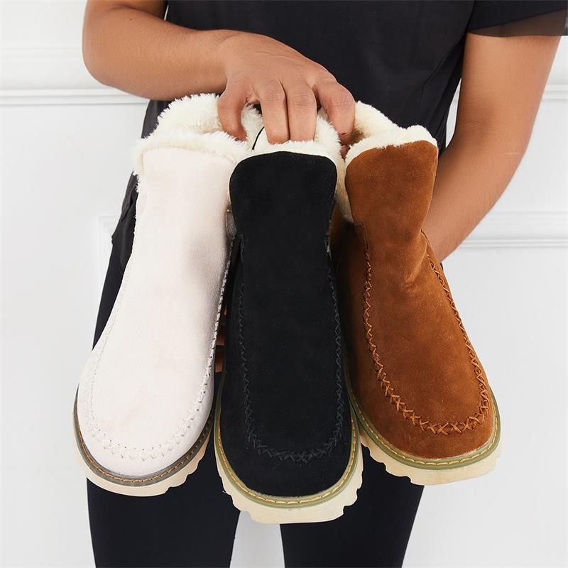 Ankle Boots for Women | Faux Fur Lining & Slip-On