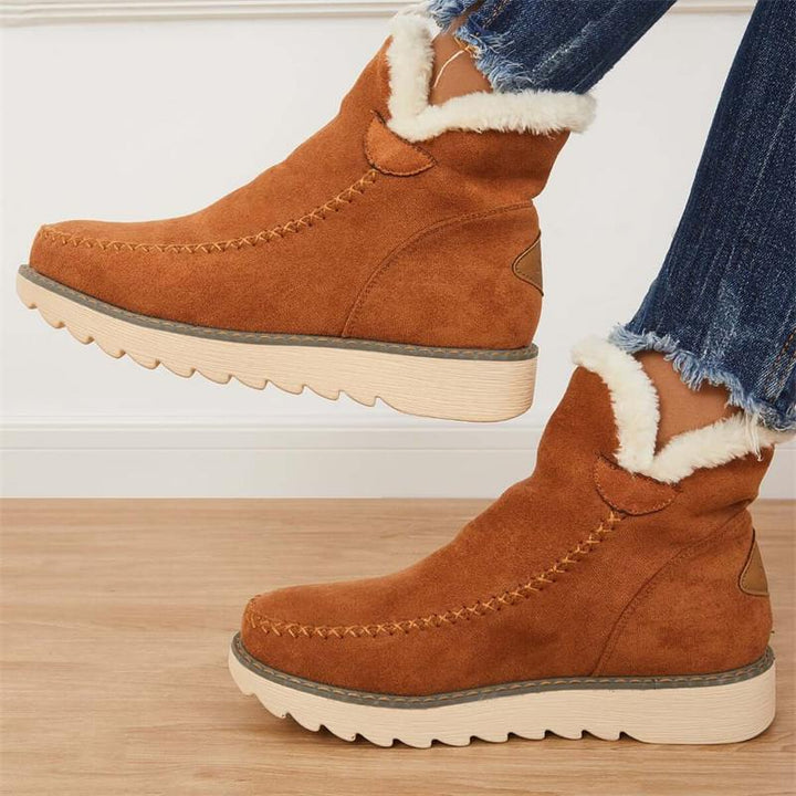 Ankle Boots for Women | Faux Fur Lining & Slip-On