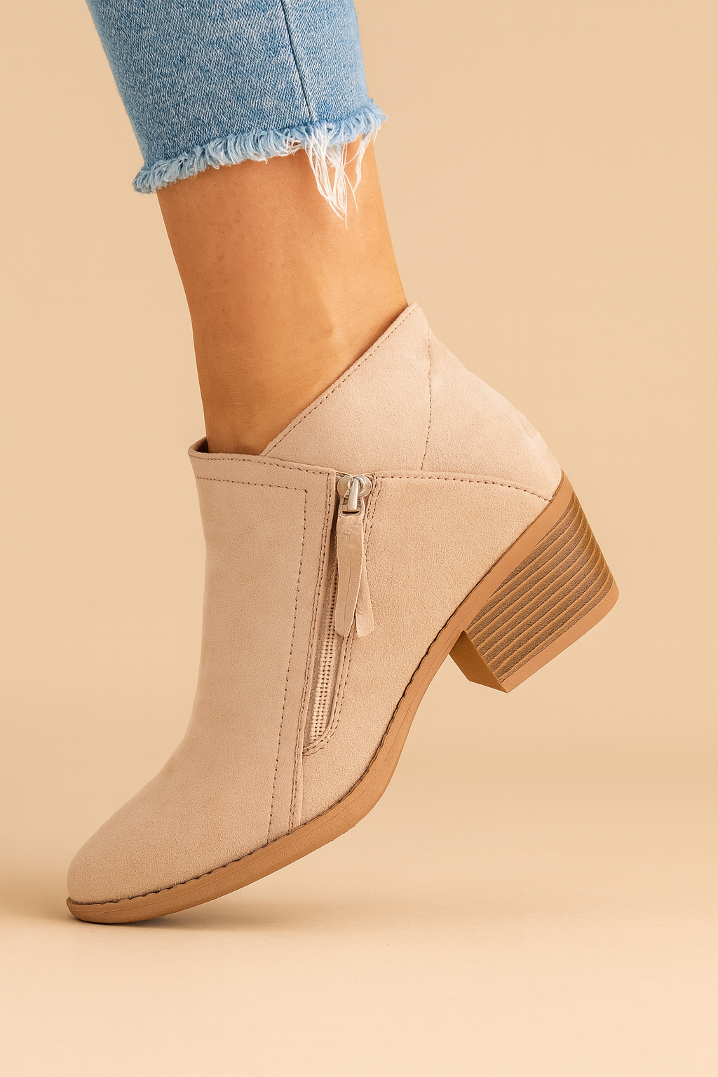 Ankle Boots for Women | Practical Side Zipper & Comfortable Block Heel