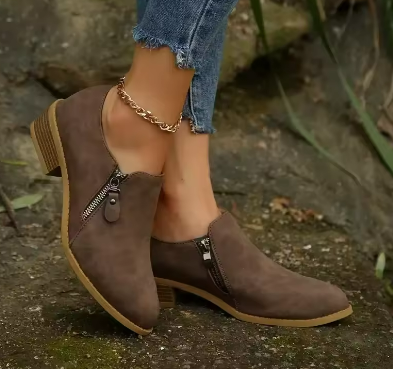 Ankle Boots for Women | Side Zipper & Comfortable Fit