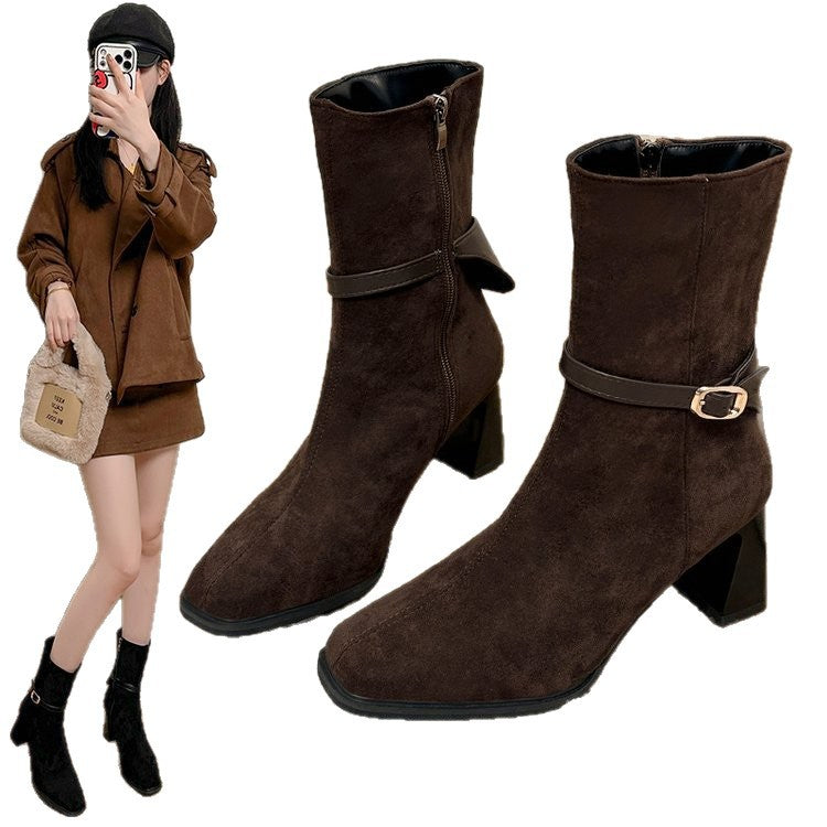 Ankle Boots for Women | Pointed Toe & Block Heel