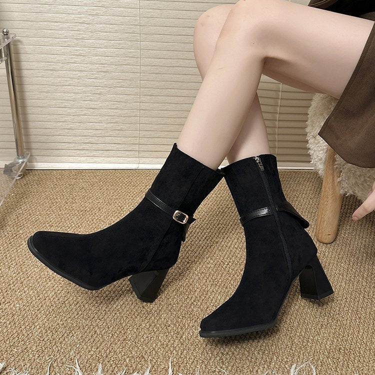 Ankle Boots for Women | Pointed Toe & Block Heel