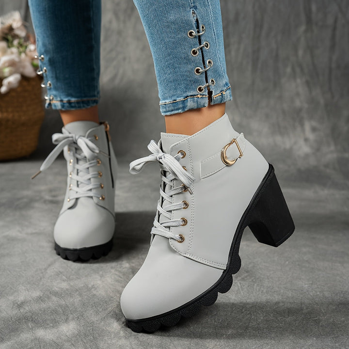 Ankle Boots for Women | Sturdy Block Heel & Secure Walking Comfort