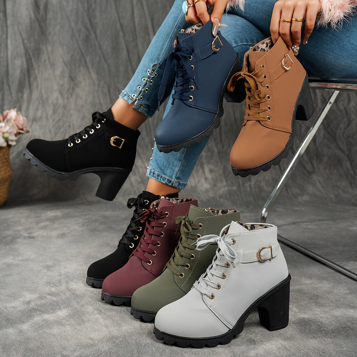 Ankle Boots for Women | Sturdy Block Heel & Secure Walking Comfort