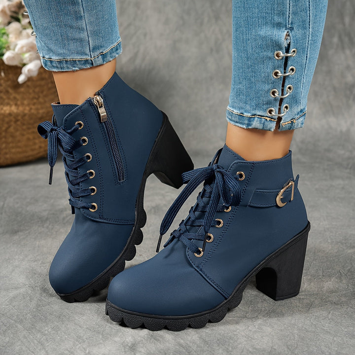 Ankle Boots for Women | Sturdy Block Heel & Secure Walking Comfort