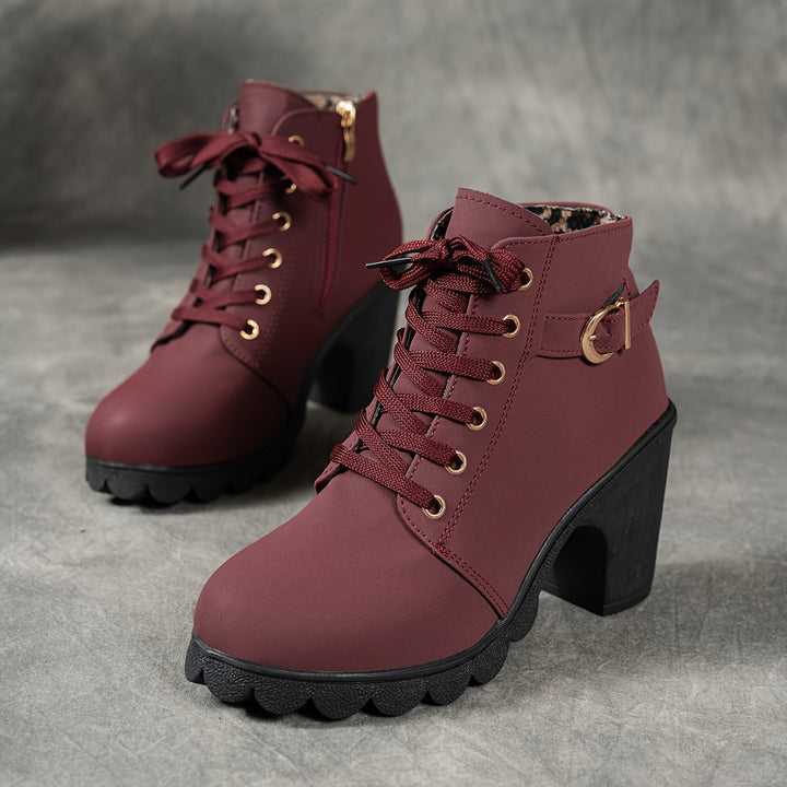 Ankle Boots for Women | Sturdy Block Heel & Secure Walking Comfort