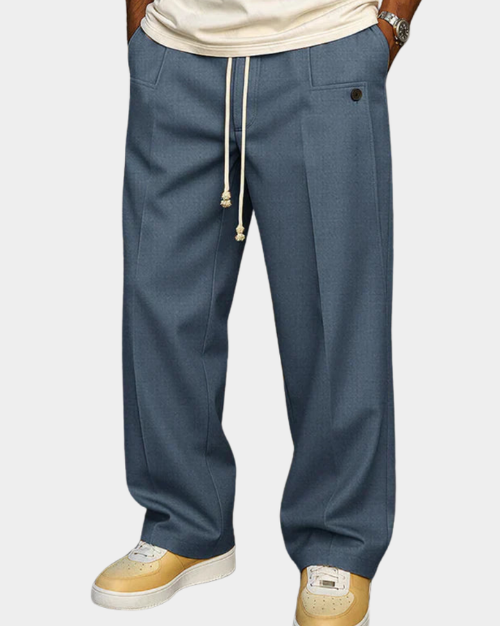 Men's Fabric Pants | Drawstring & Comfortable Fit