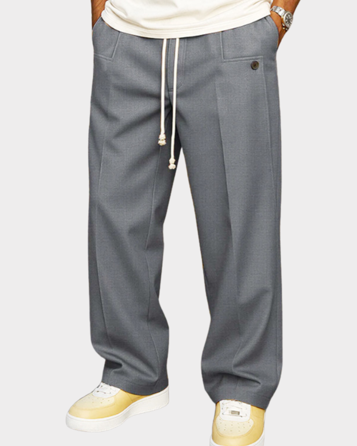 Men's Fabric Pants | Drawstring & Comfortable Fit
