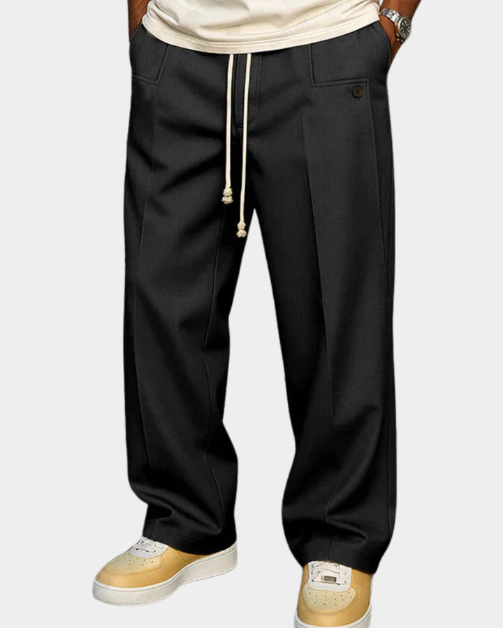 Men's Fabric Pants | Drawstring & Comfortable Fit