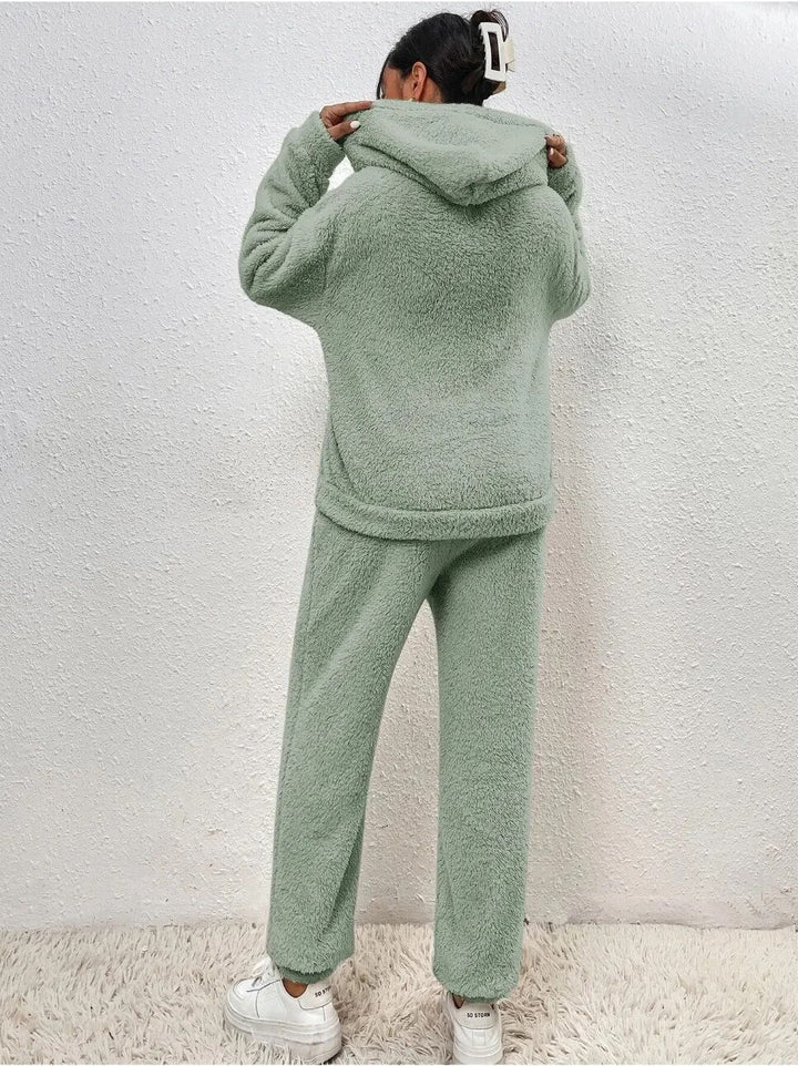Knitted Suit Women | Turtleneck & Wide Leg