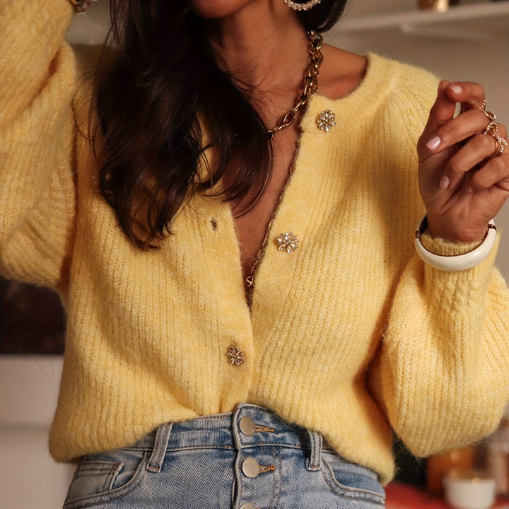 Knitted Blazer for Women | Button Placket & Polished Look
