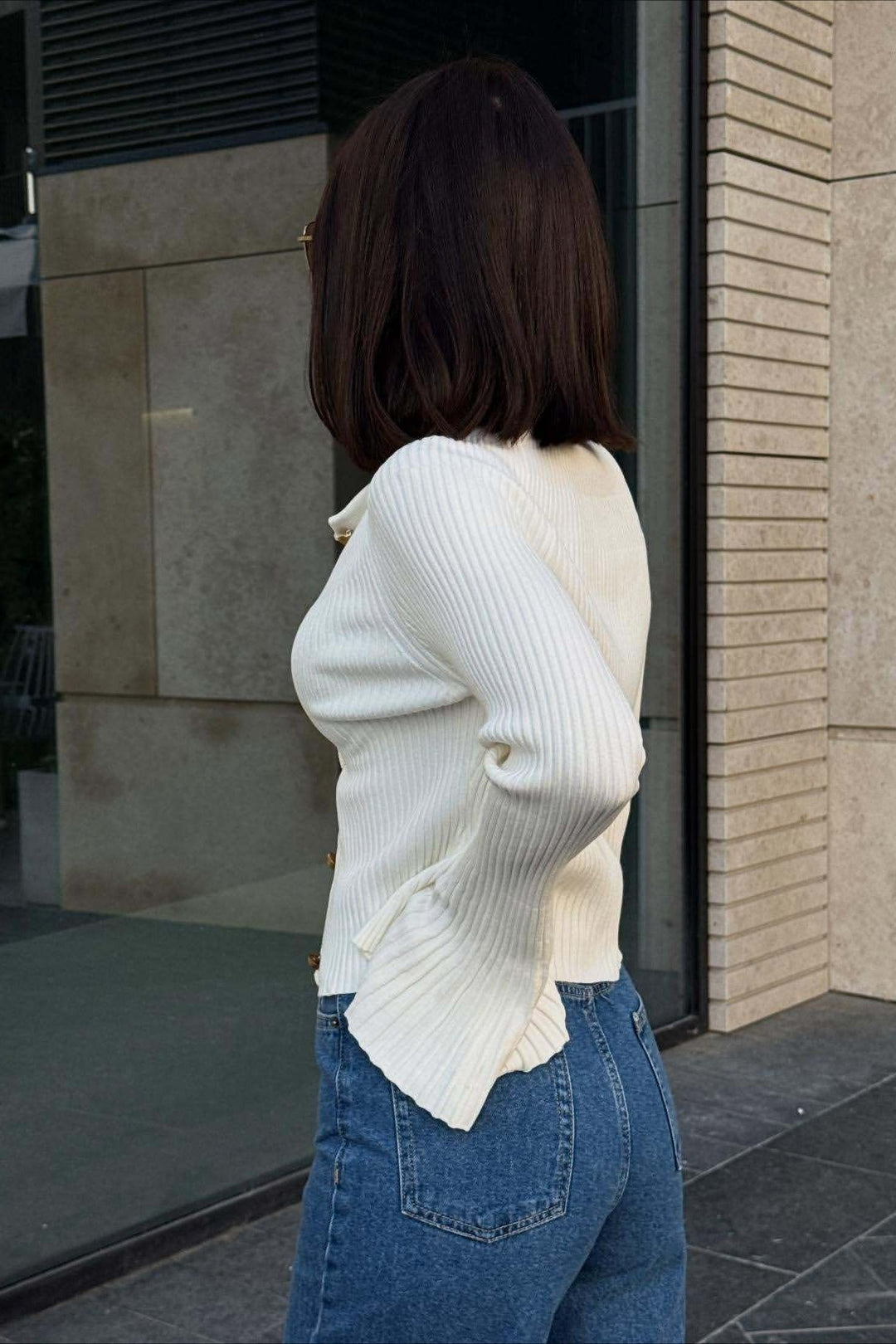 Cardigan for Women | Figure-Hugging Cut & Bell Sleeves