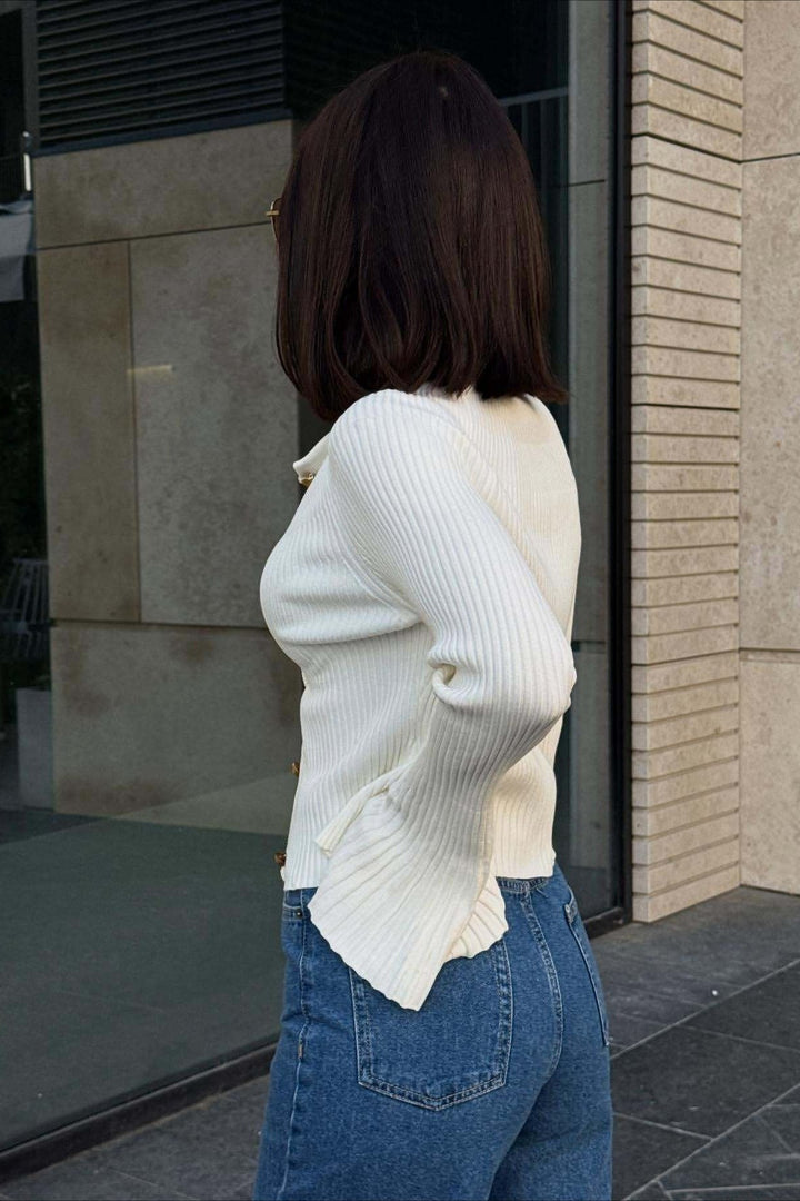 Cardigan for Women | Figure-Hugging Cut & Bell Sleeves