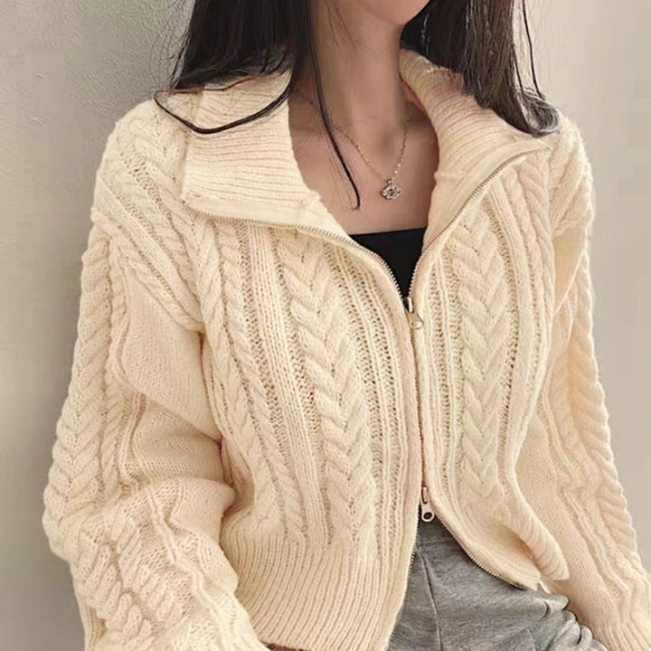 Cardigan Women | Zipper & Loose Fit