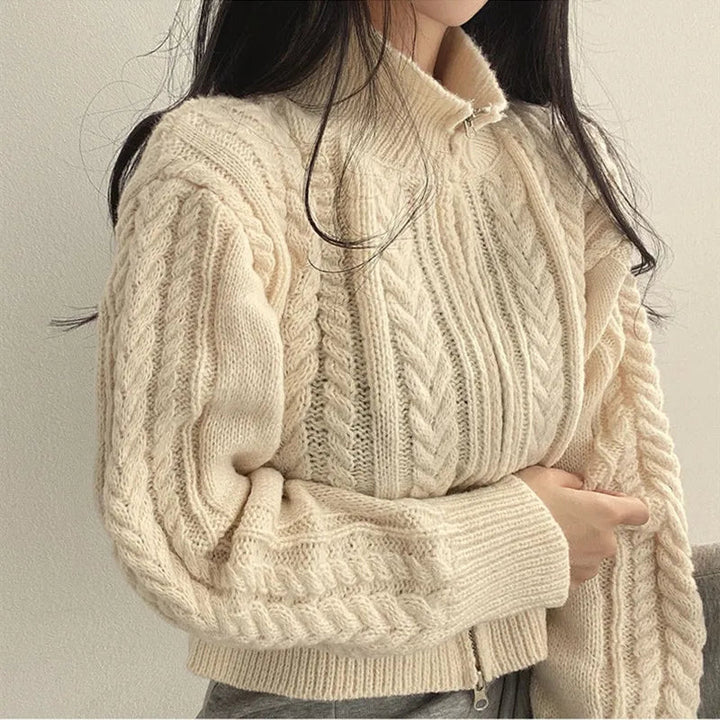 Cardigan Women | Zipper & Loose Fit