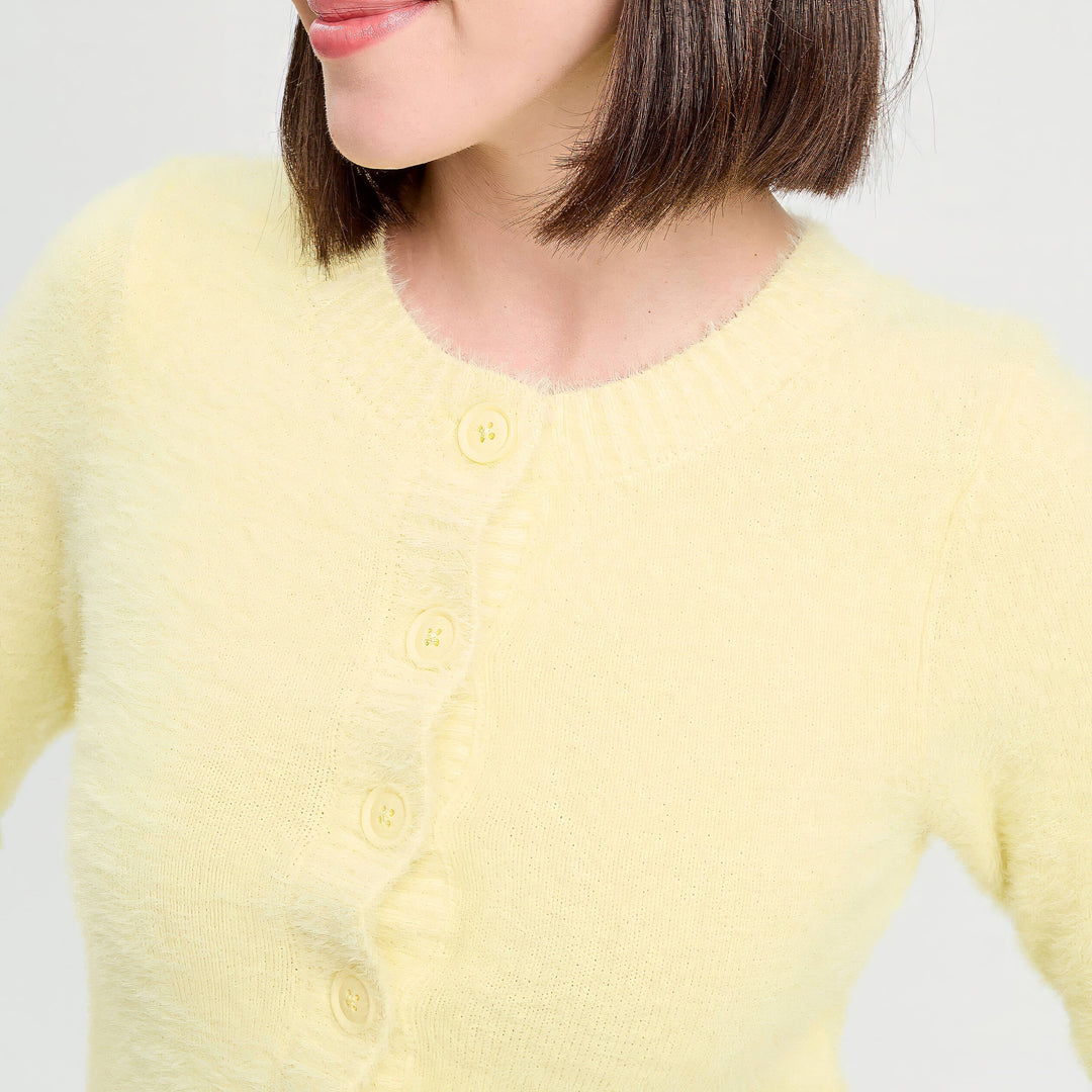 Cardigan for Women | Soft Knit Look with Button Placket