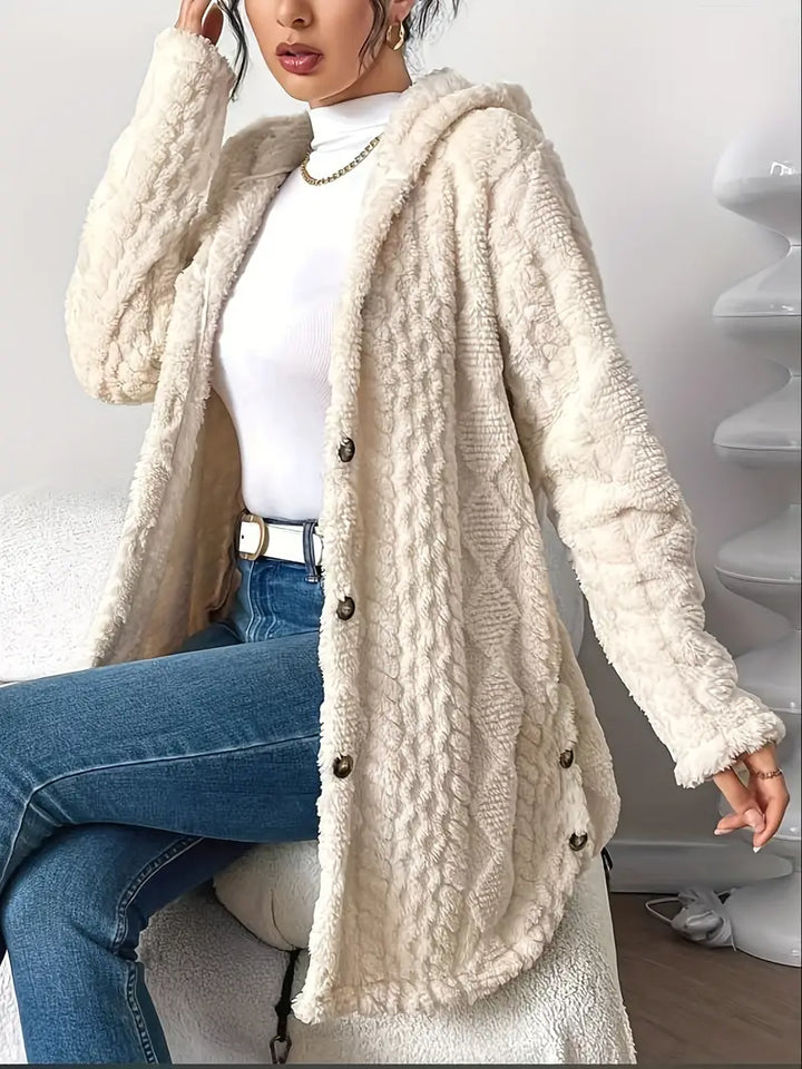 Women's Cardigan | Cable Knit with Hood