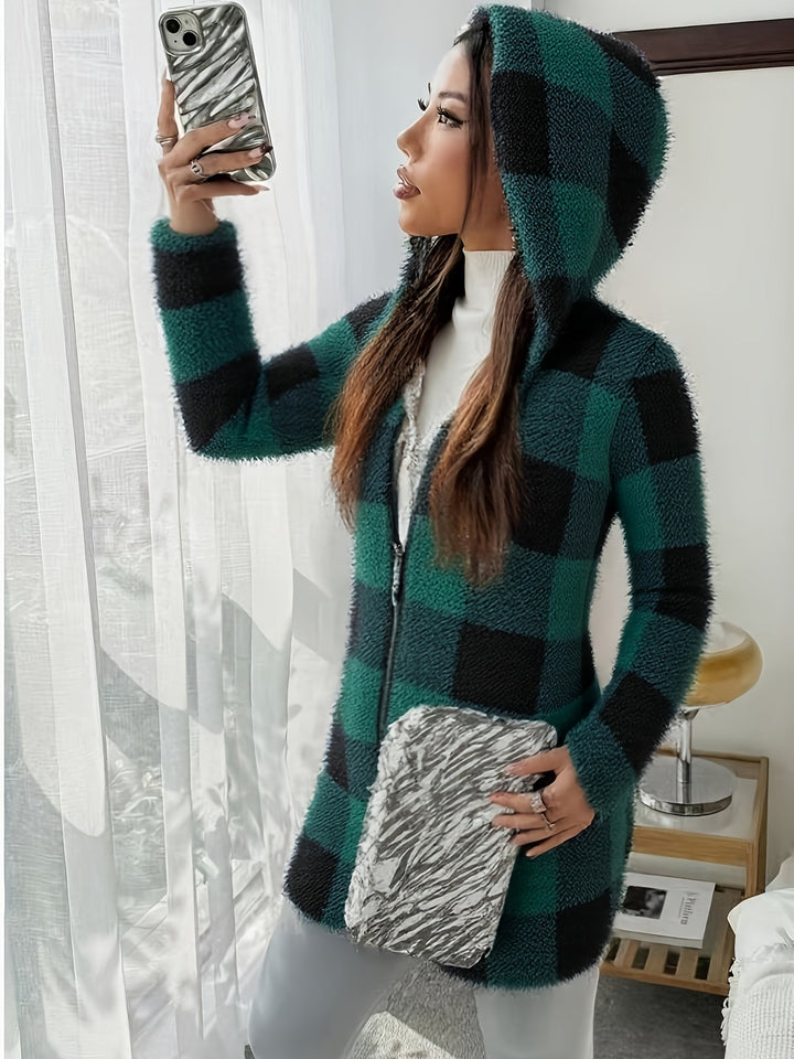 Women's Cardigan with Hood | Warm & Practical Zipper