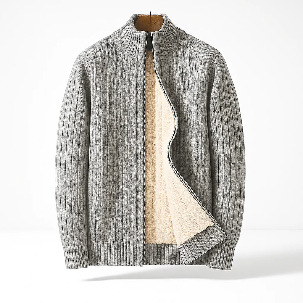 Men's Cardigan | Zipper & Warm