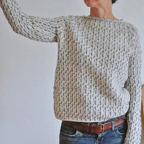 Knitted Sweater for Women | Textured & Boxy Fit