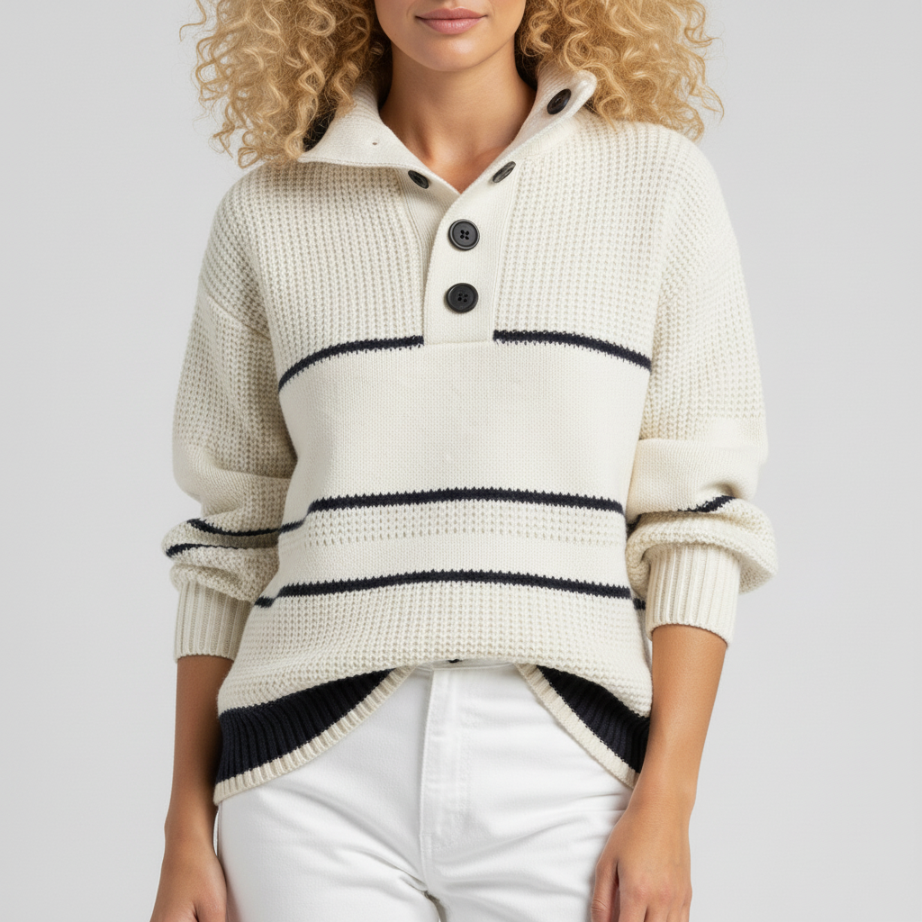 Textured Knit Sweater for Women - Chic and Soft
