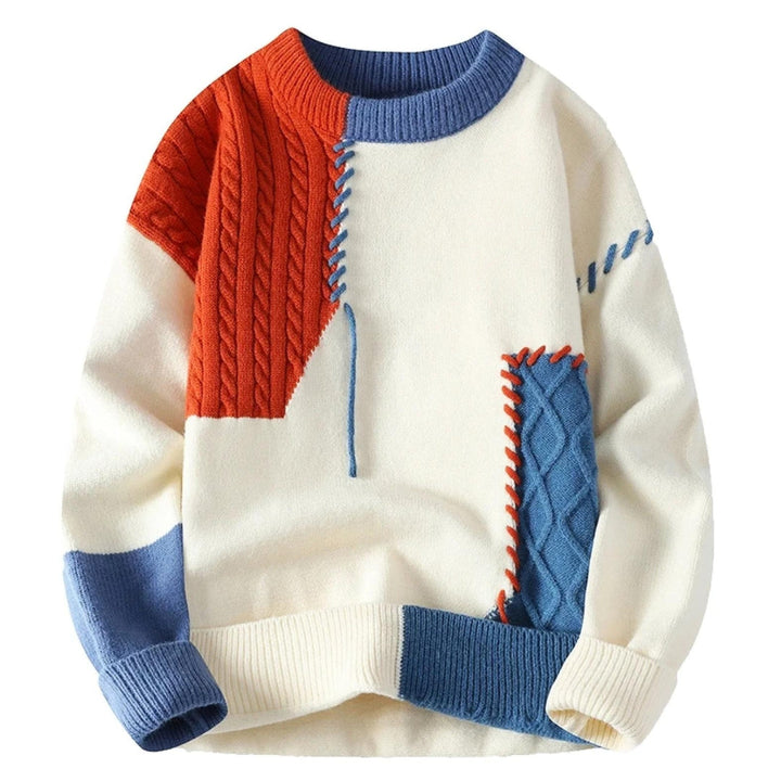 Adrien - Elegant Patchwork Sweater Unique Design for Men