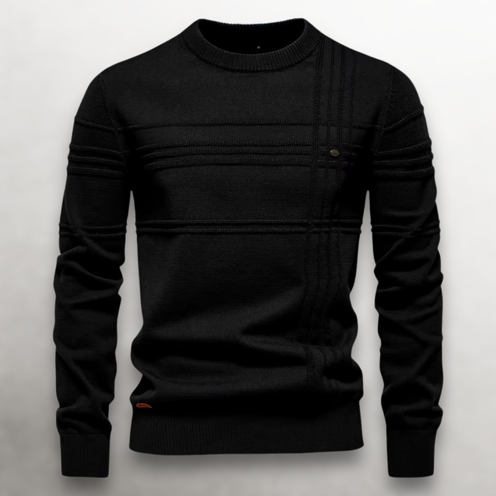 Mugur – Round Neck Pullover Knitted Sweater