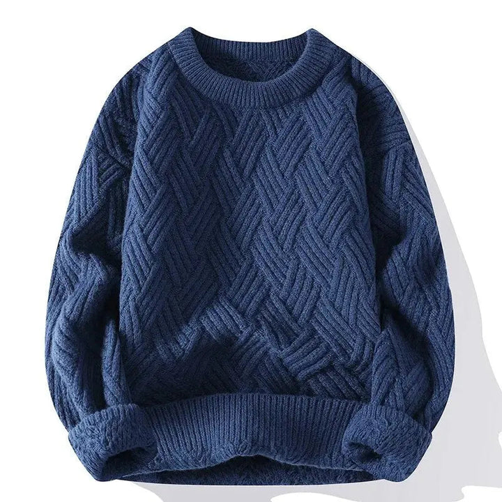 Men's Crewneck Patterned Sweater