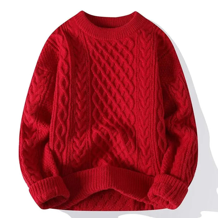 Men's Crewneck Patterned Sweater