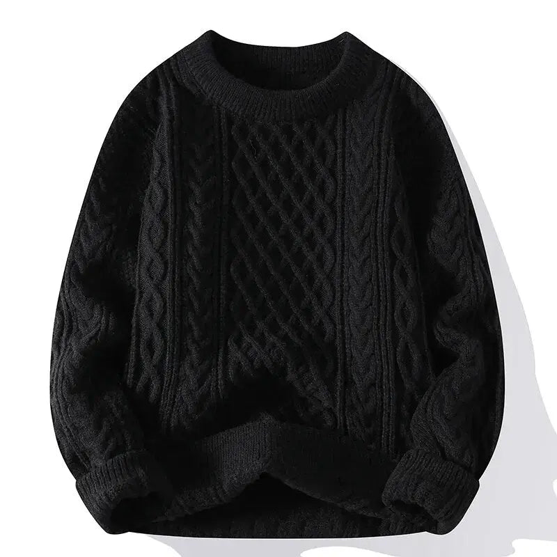 Men's Crewneck Patterned Sweater