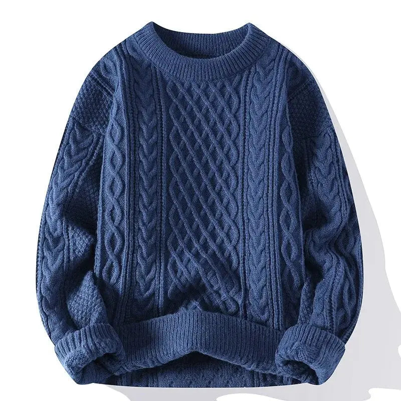 Men's Crewneck Patterned Sweater