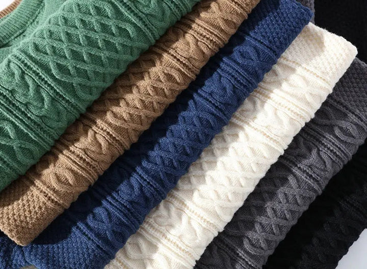 Men's Crewneck Patterned Sweater