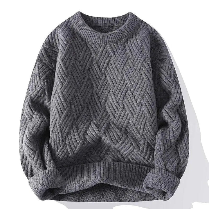 Men's Crewneck Patterned Sweater