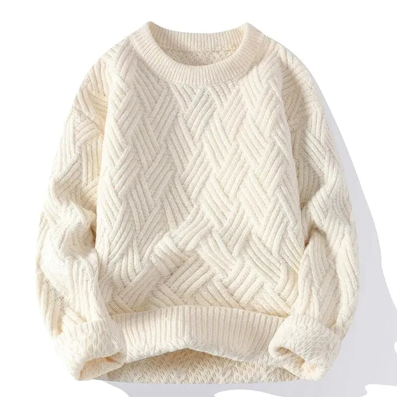 Men's Crewneck Patterned Sweater