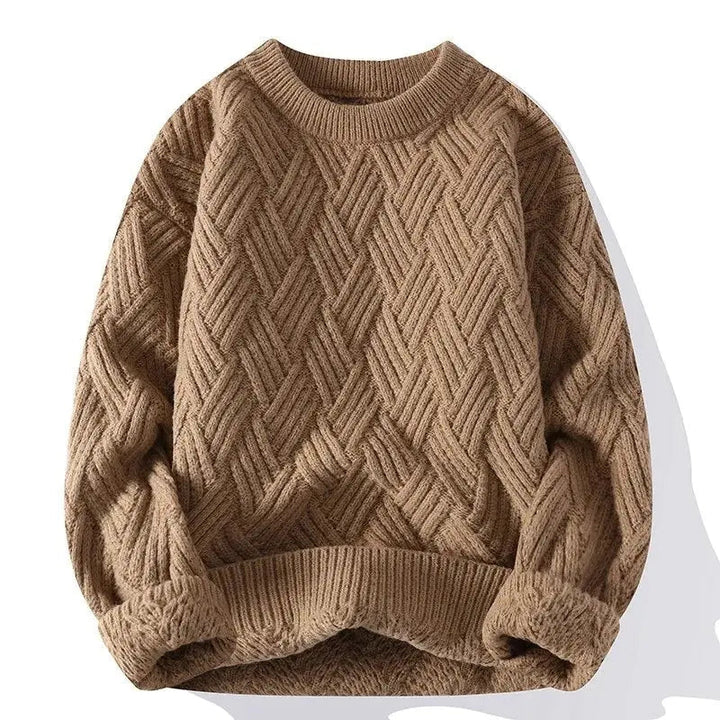 Men's Crewneck Patterned Sweater