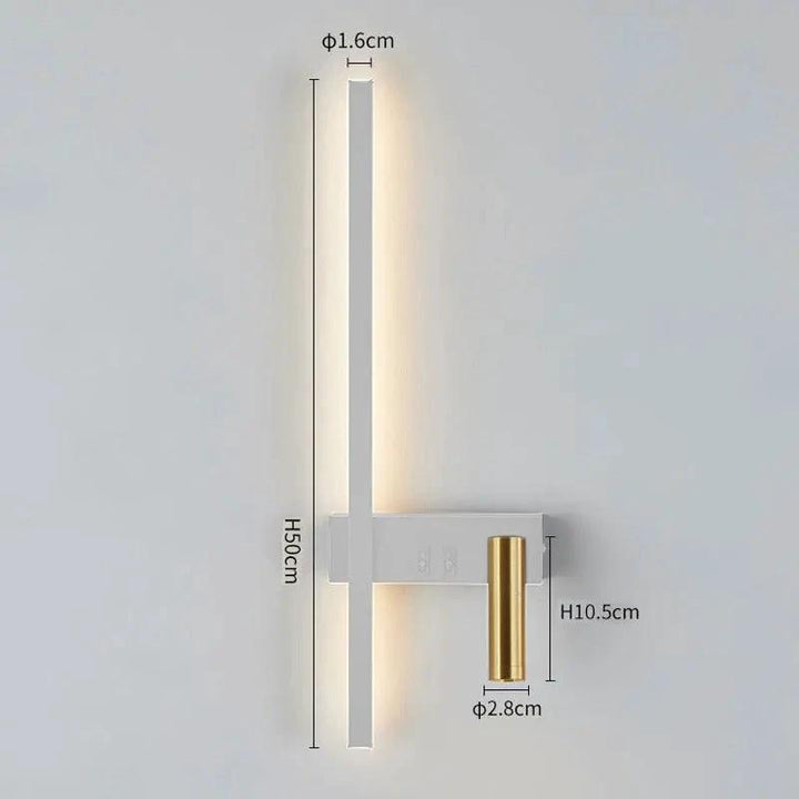 Adjustable LED Wall Lamp with Spot – Reading Light for Bedroom
