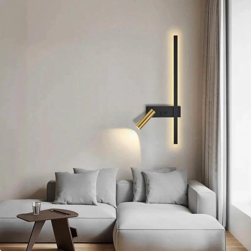 Adjustable LED Wall Lamp with Spot – Reading Light for Bedroom